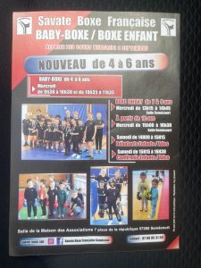 flyer pour l association de boxe à Semécourt