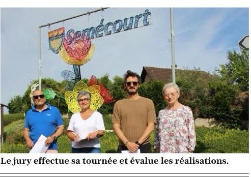 jury pour les maisons fleuries à la ville de semecourt